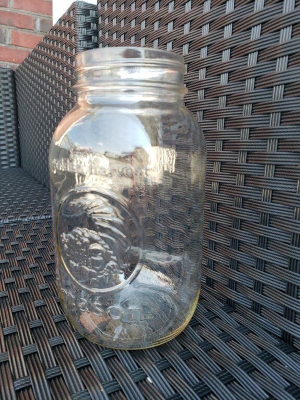 Golden Harvest Mason Jar Glass Mason Jar With No Lid